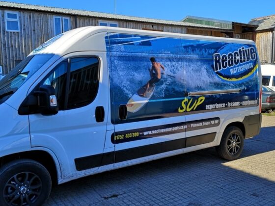Vehicle Graphics: Reactive Watersports van