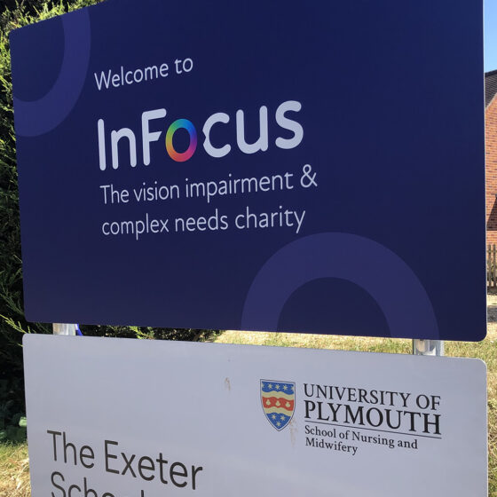 KBS Signage for InFocus Charity