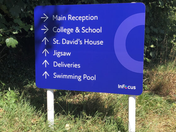 KBS Signage for InFocus Charity