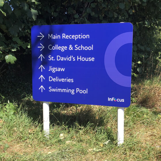 KBS Signage for InFocus Charity